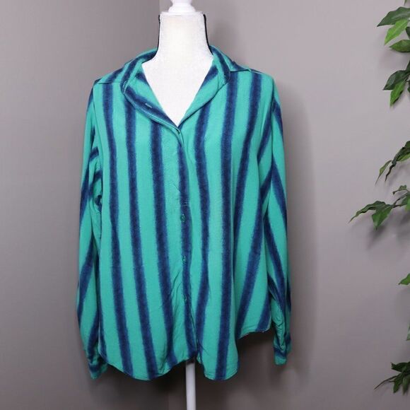 Vintage Krazy Kat Striped Button Down Shirt - Picture 2 of 10
